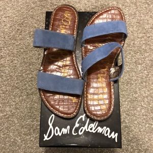 Sam Edelman - Blue Suede Gala Sandals